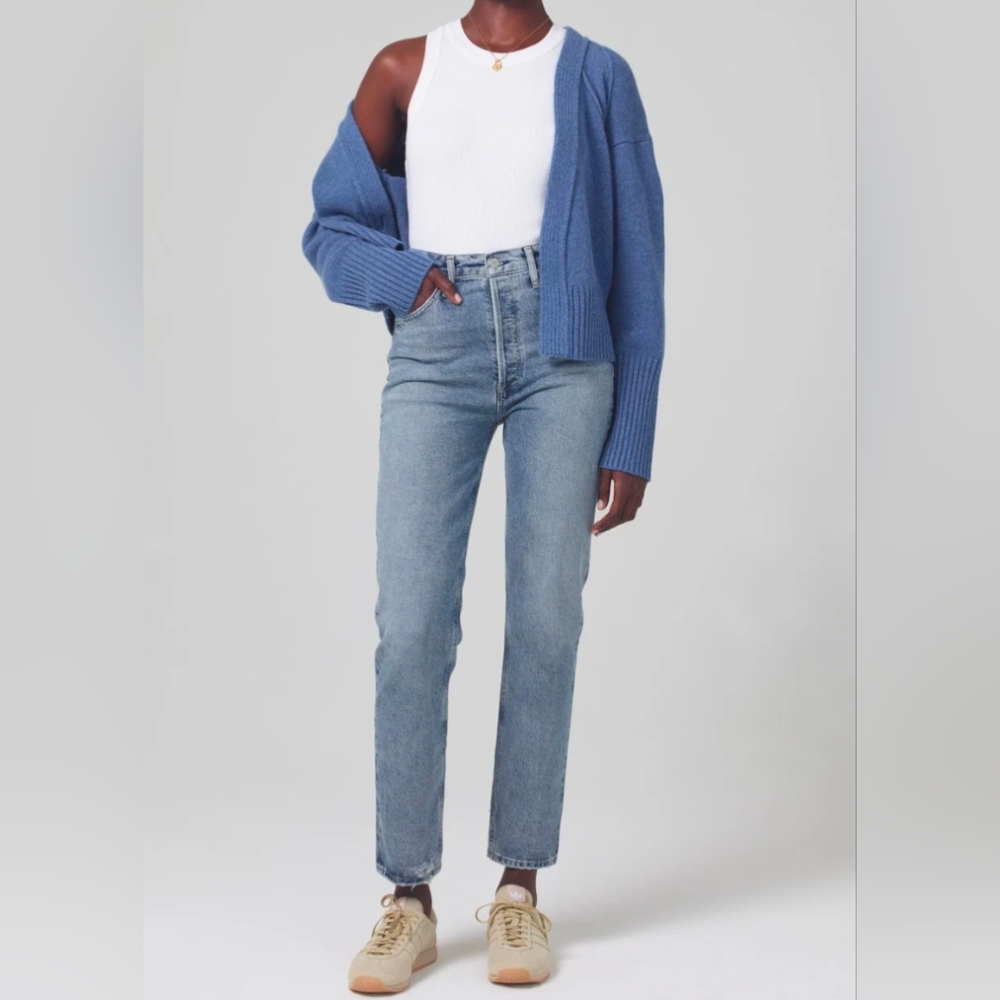 CITIZENS OF HUMANITY | Women's Light w/ Med Wash Sabine Hi-Rise Straight Jeans